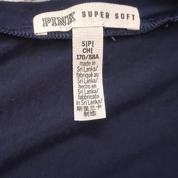 PINK Victoria's Secret Blue Tank Top with Pink Logo - Picture 5 of 6